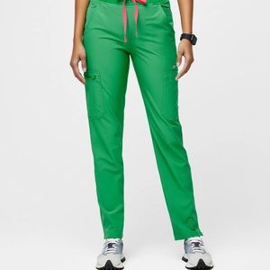 Safety Green Yolo high waisted scrub pants